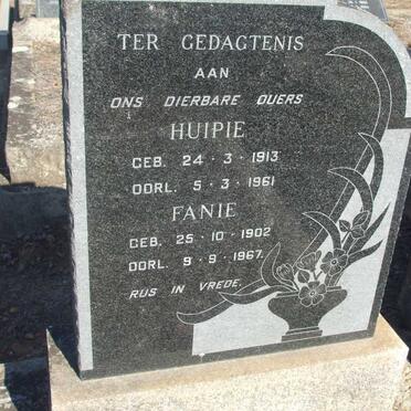 NORTJE Fanie 1902-1967 &amp; Huipie 1913-1961