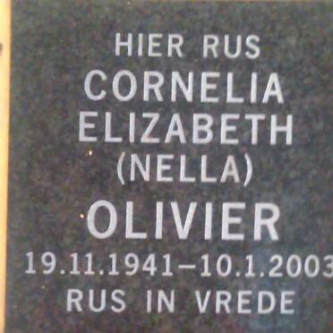 OLIVIER Cornelia Elizabeth 1941-2003