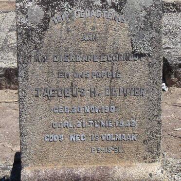 OLIVIER Johannes H. 1907-1942