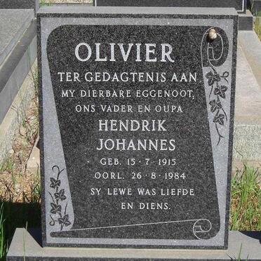 OLIVIER Hendrik Johannes 1915-1984
