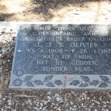 OLIVIER J.J.S. 1908-1977