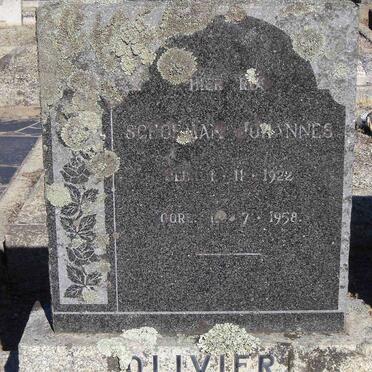 OLIVIER Schoeman Johannes 1922-1958