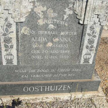 OOSTHUIZEN Alida Gesina nee STASSEN 1888-1959