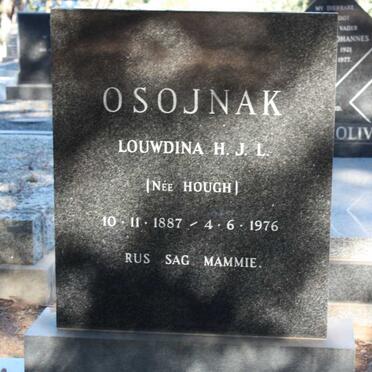 OSOJNAK Louwdina H.J.L. nee HOUGH 1887-1976