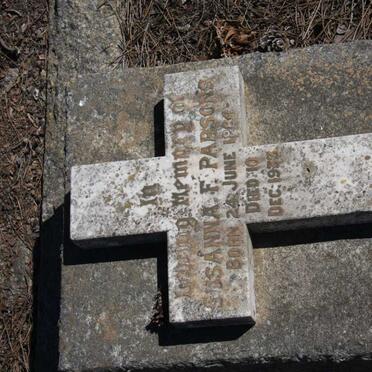 PARSONS Susanna F. 1884-1933