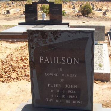 PAULSON Peter John 1924-1980