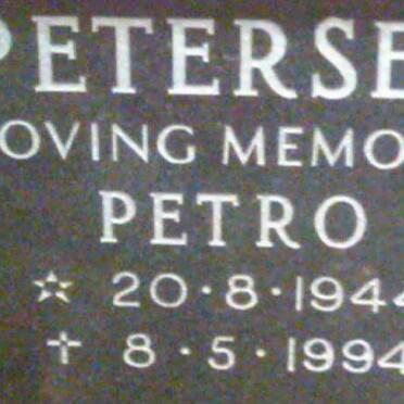 PETERSEN Petro 1944-1994