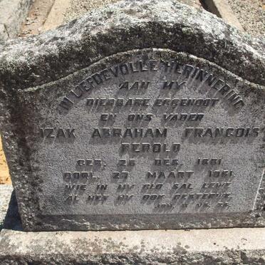 PEROLD Izak Abraham Francois 1881-1951