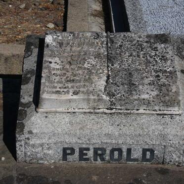 PEROLD Abie -1937 &amp; Alida 1904-1993