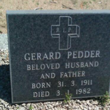 PEDDER Gerard 1911-1982