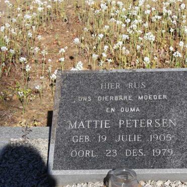 PETERSEN Mattie 1905-1979