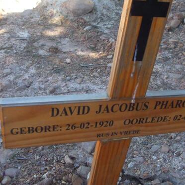 PHARO David Jacobus 1920-2010