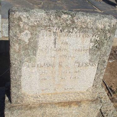 PLESSIS Gertruida M., du 1917-1947