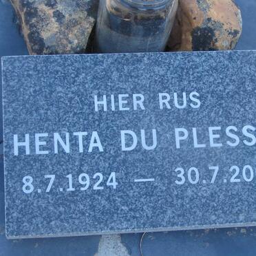 PLESSIS Henta, du 1924-2003