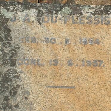 PLESSIS J.A., du 1884-1957