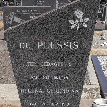 PLESSIS Helena Gerendina, du 1910-1972