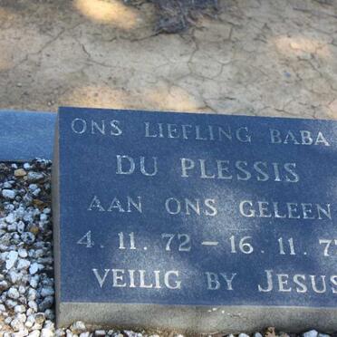 PLESSIS Baba, du 1972-1972