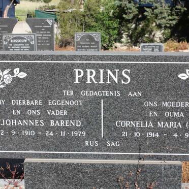 PRINS Johannes Barend 1910-1979 &amp; Cornelia Maria TURCK 1914-1982