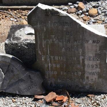 PREEZ Arend Petrus, du 1893-1942