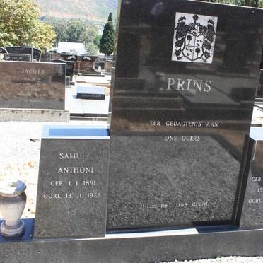 PRINS Samuel Anthoni 1891-1972 &amp; Maryna Maria BADENHORST 1906-1973