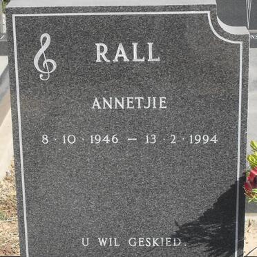 RALL Annetjie 1946-1994