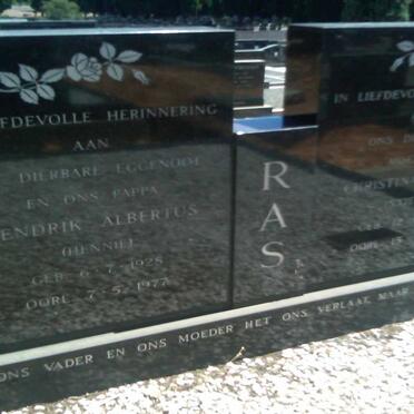RAS Hendrik Albertus 1928-1977 &amp; Christina Maria 1931-1983 