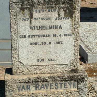 RAVESTEYN Wilhelmina, van 1888-1957