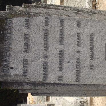 RAVENSBERG Pieter Albert Jan 1909-1951