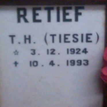 RETIEF  T.H. 1924-1993