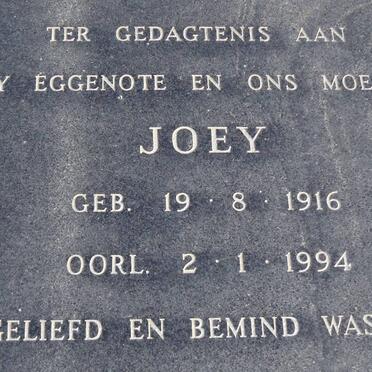REDELINGHUYS Carel 1915-2007 &amp; Joey 1916-1994