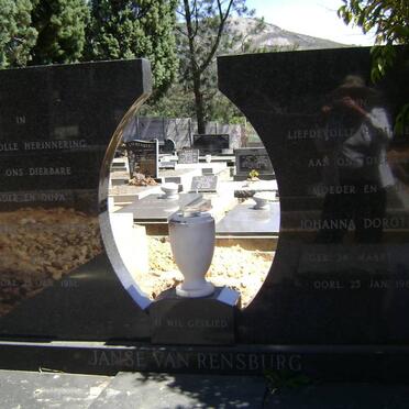 RENSBURG Hendrik Christoffel 1915-1981, Janse van &amp; Johanna Dorthea 1919-1981