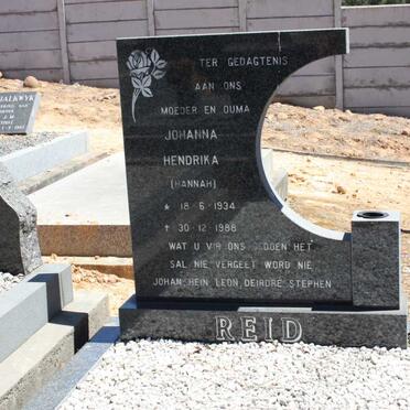 REID Johanna Hendrika 1934-1988