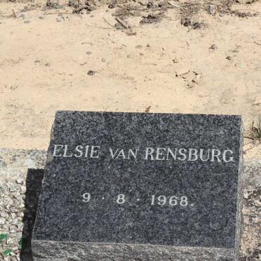 RENSBURG Elsie, van -1968