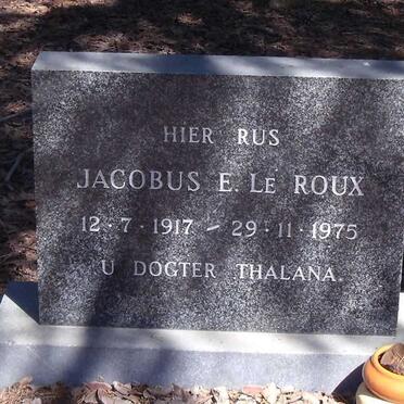 ROUX Jacobus E., le 1917-1975