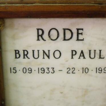 RODE Bruno Paul 1933-1991