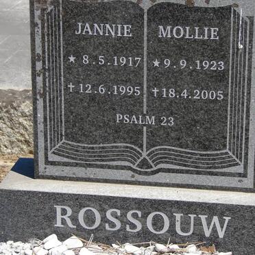 ROSSOUW Jannie 1917-1995 &amp; Mollie 1923-2005