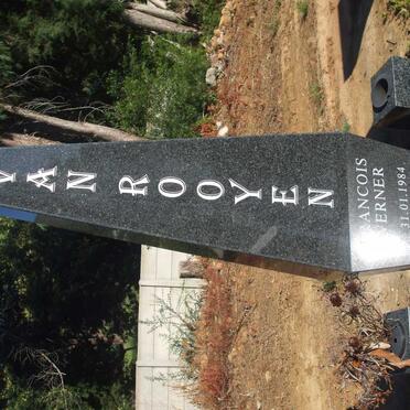 ROOYEN Francois Werner, van 1984-2004