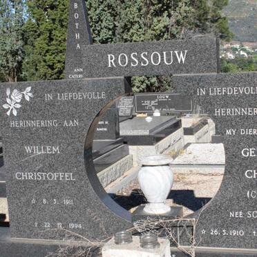 ROSSOUW Willem Christoffel 1911-1994 &amp; Gerbrecht Christina SCHREUDER 1910-1984