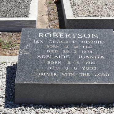 ROBERTSON Ian Crocker 1912-1973 &amp; Adelaide Juanita 1916-2005