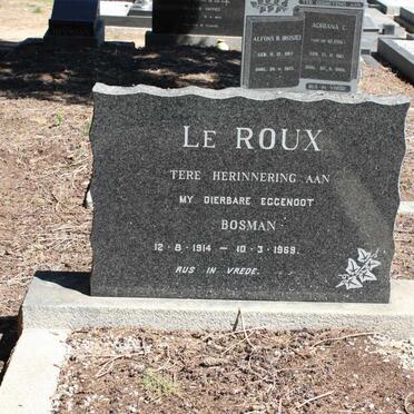 ROUX Bosman, Le 1914-1969