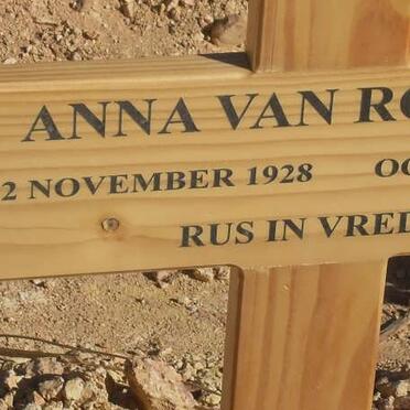 ROOYEN Anna, van 1928-2011