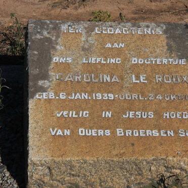 ROUX Carolina, le 1939-1951