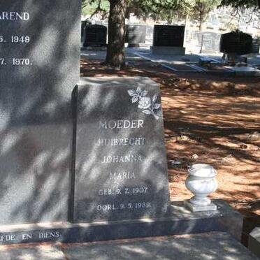 RUST Barend Frederik 1898-1972 &amp; Huibrecht Johanna Maria 1907-1989 :: RUST Dirk Barend 1949-1970