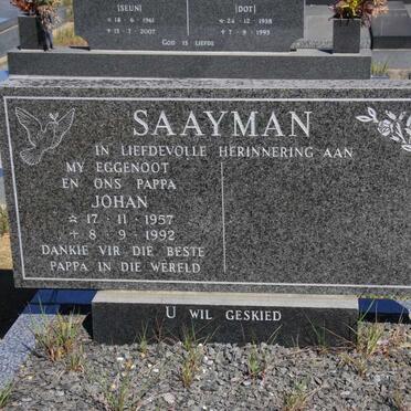 SAAYMAN Johan 1957-1992