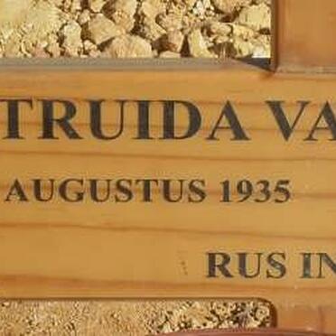 SCHALKWYK Gertruida, van 1935-2010