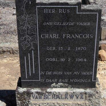 SCHALKWYK Charl Francois, van 1870-1964
