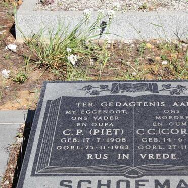 SCHOEMAN C.P. 1908-1983 & C.C. 1914-1984