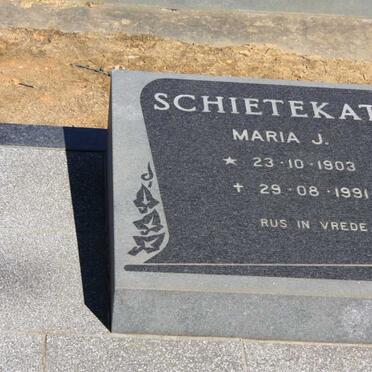 SCHIETEKAT Maria J. 1903-1991