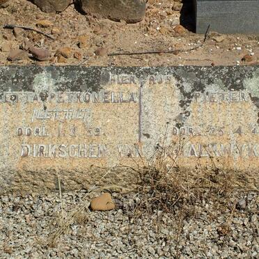 SCHALKWYK Pieter, Dirkschen van -1949 & Aletta Petronella -1959