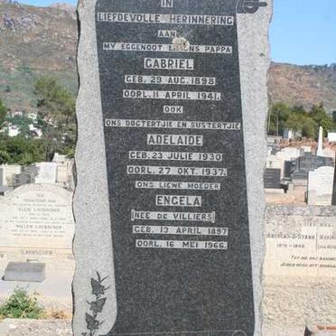 SCHWARTZ Gabriel 1898-1941 & Engela DE VILLIERS 1897-1966 :: SCHWARTZ Adelaide 1930-1937